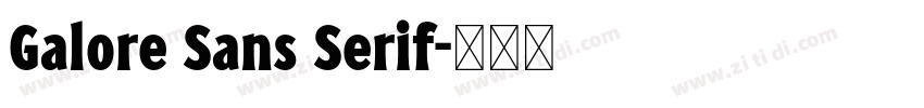 Galore Sans Serif字体转换